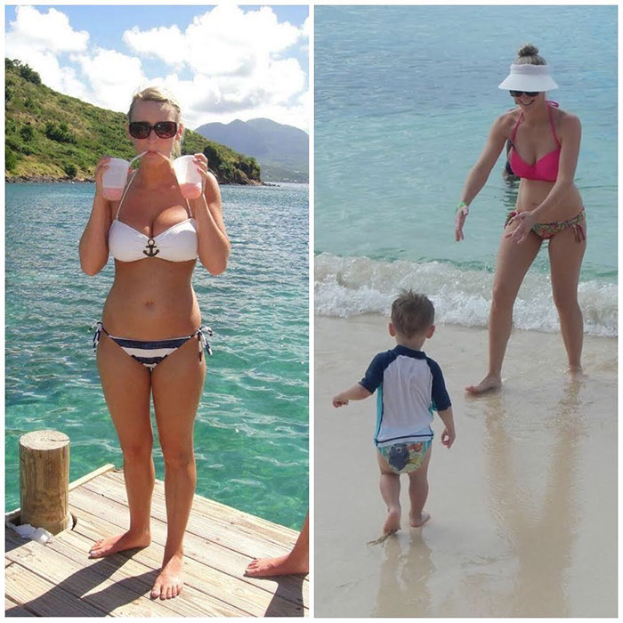 Got Toddlered: Parents Share Photos Of Them Before And After Having Kids, And The Difference Is Hilarious Got Toddlered: Parents Share Photos Of Them Before And After Having Kids, And The Difference Is Hilarious