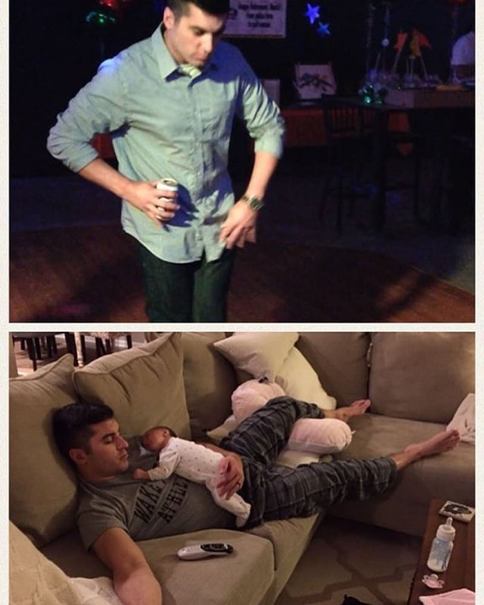 Got Toddlered: Parents Share Photos Of Them Before And After Having Kids, And The Difference Is Hilarious Got Toddlered: Parents Share Photos Of Them Before And After Having Kids, And The Difference Is Hilarious