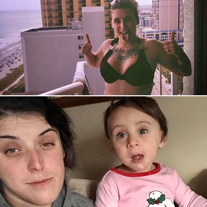 Got Toddlered: Parents Share Photos Of Them Before And After Having Kids, And The Difference Is Hilarious Got Toddlered: Parents Share Photos Of Them Before And After Having Kids, And The Difference Is Hilarious
