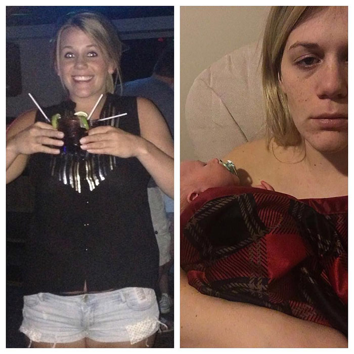 Got Toddlered: Parents Share Photos Of Them Before And After Having Kids, And The Difference Is Hilarious Got Toddlered: Parents Share Photos Of Them Before And After Having Kids, And The Difference Is Hilarious