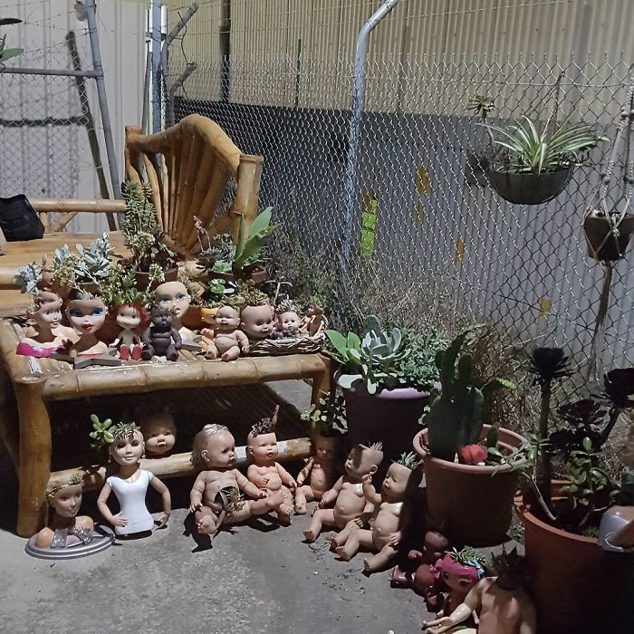 145 People Who Turned Old Dolls Into Planters And Scared The Hell Out Of Their Neighbors 145 People Who Turned Old Dolls Into Planters And Scared The Hell Out Of Their Neighbors