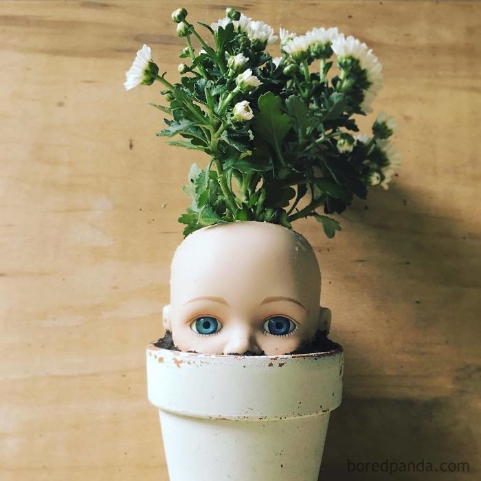 145 People Who Turned Old Dolls Into Planters And Scared The Hell Out Of Their Neighbors 145 People Who Turned Old Dolls Into Planters And Scared The Hell Out Of Their Neighbors