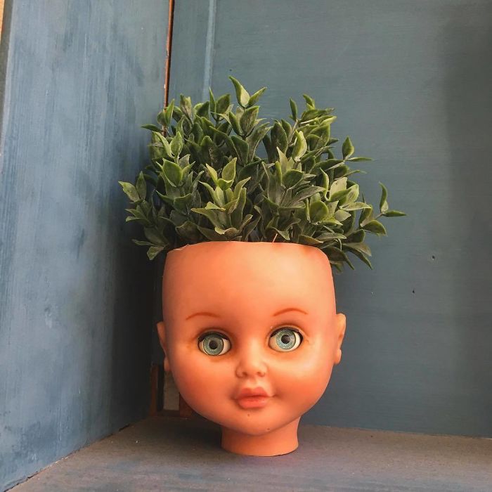 145 People Who Turned Old Dolls Into Planters And Scared The Hell Out Of Their Neighbors 145 People Who Turned Old Dolls Into Planters And Scared The Hell Out Of Their Neighbors