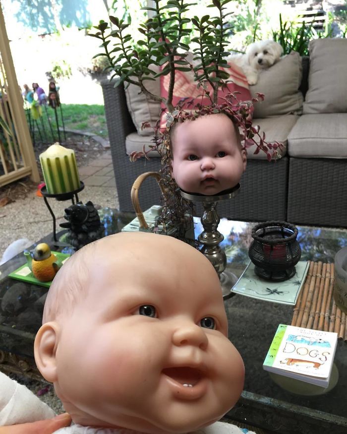145 People Who Turned Old Dolls Into Planters And Scared The Hell Out Of Their Neighbors 145 People Who Turned Old Dolls Into Planters And Scared The Hell Out Of Their Neighbors