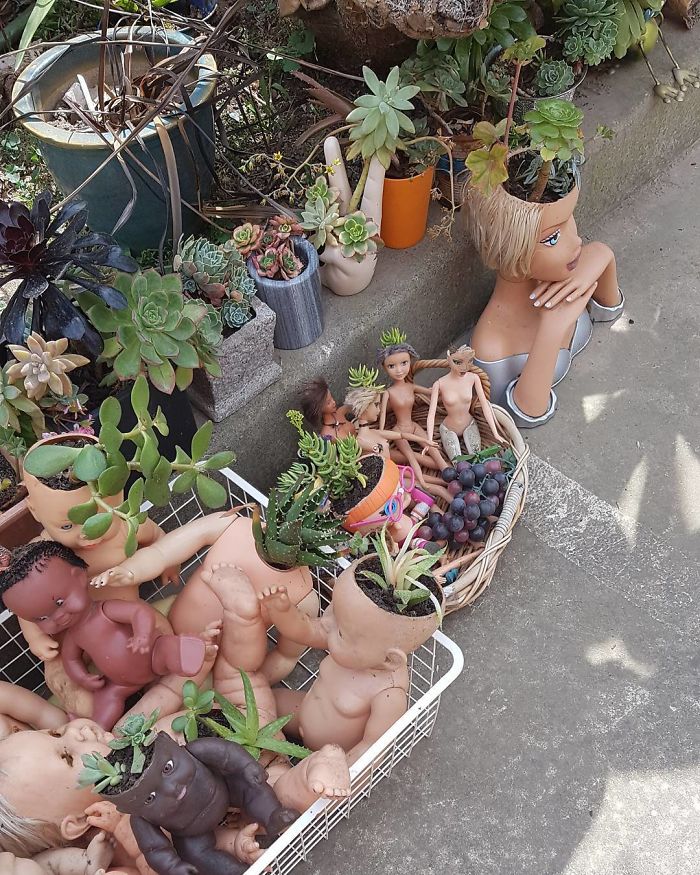 145 People Who Turned Old Dolls Into Planters And Scared The Hell Out Of Their Neighbors 145 People Who Turned Old Dolls Into Planters And Scared The Hell Out Of Their Neighbors