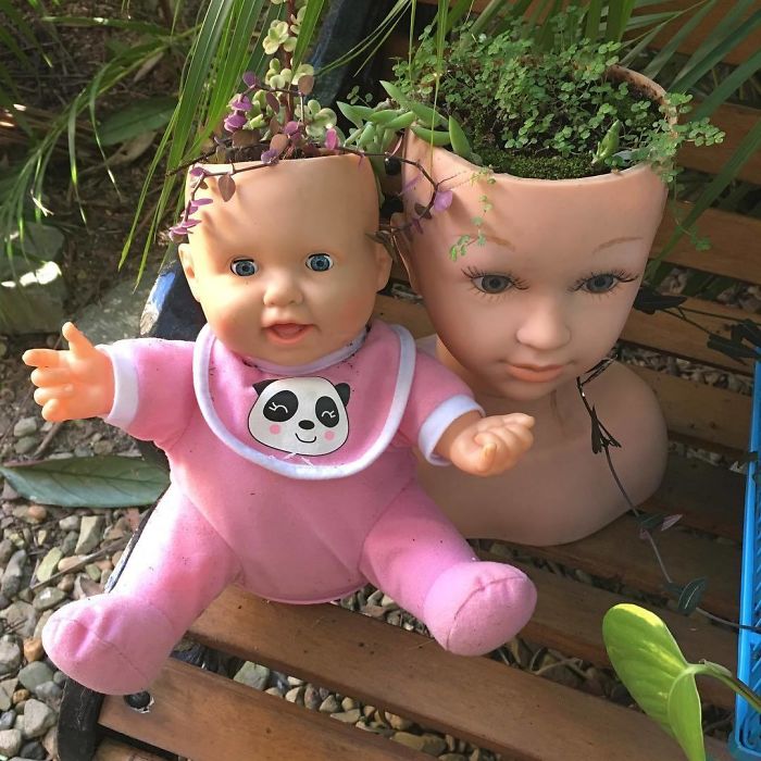 145 People Who Turned Old Dolls Into Planters And Scared The Hell Out Of Their Neighbors 145 People Who Turned Old Dolls Into Planters And Scared The Hell Out Of Their Neighbors