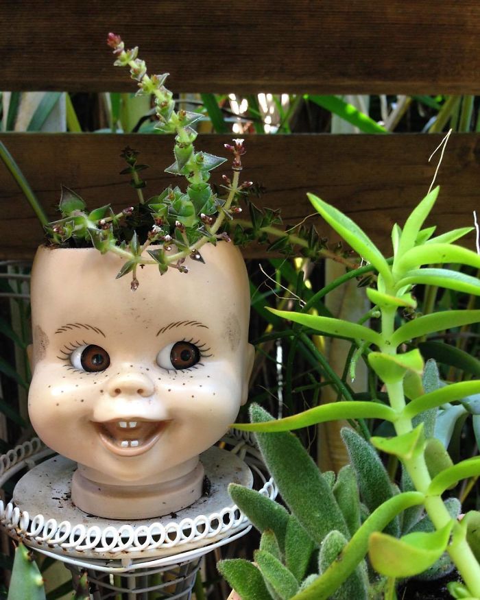 145 People Who Turned Old Dolls Into Planters And Scared The Hell Out Of Their Neighbors 145 People Who Turned Old Dolls Into Planters And Scared The Hell Out Of Their Neighbors