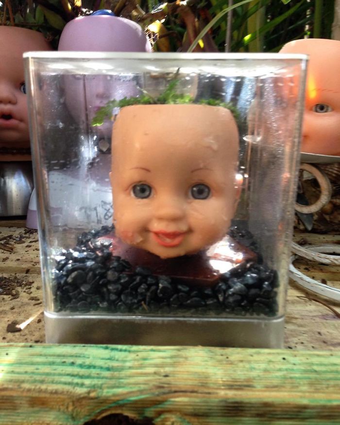 145 People Who Turned Old Dolls Into Planters And Scared The Hell Out Of Their Neighbors 145 People Who Turned Old Dolls Into Planters And Scared The Hell Out Of Their Neighbors