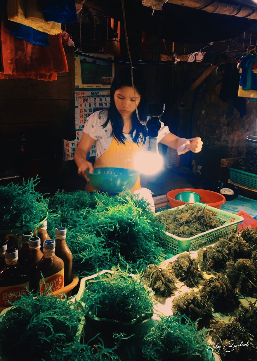 I Took Early Morning Pictures Of Intimate Market Scene  In Philippines Using My Iphone