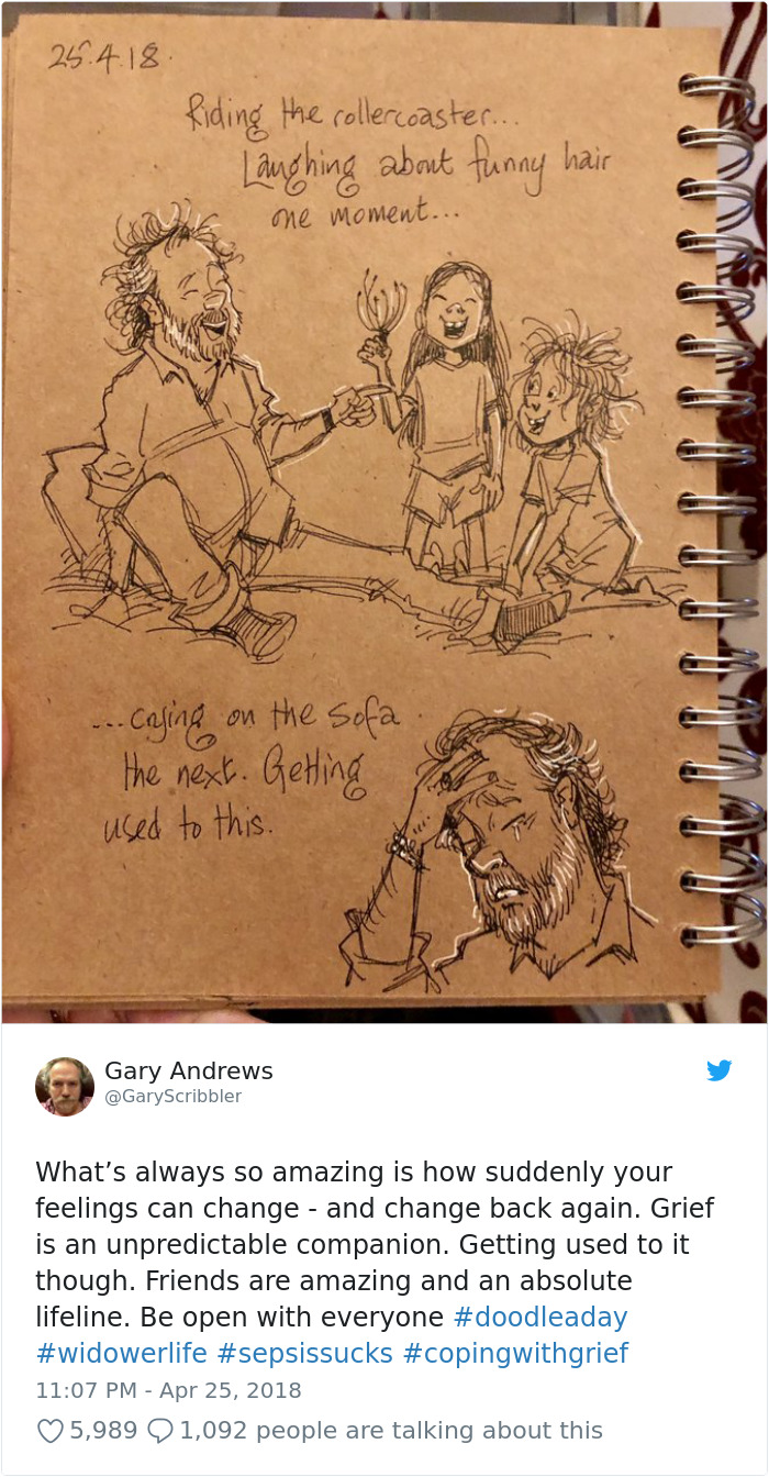Disney Animator Illustrates Life With Two Children After His Wife Dies, And It Will Break Your Heart Disney Animator Illustrates Life With Two Children After His Wife Dies, And It Will Break Your Heart
