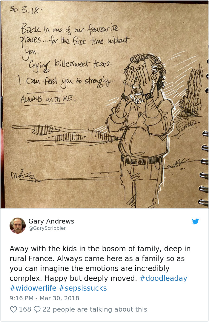 Disney Animator Illustrates Life With Two Children After His Wife Dies, And It Will Break Your Heart Disney Animator Illustrates Life With Two Children After His Wife Dies, And It Will Break Your Heart