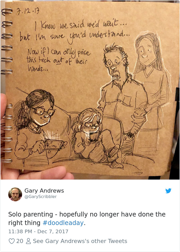 Disney Animator Illustrates Life With Two Children After His Wife Dies, And It Will Break Your Heart Disney Animator Illustrates Life With Two Children After His Wife Dies, And It Will Break Your Heart