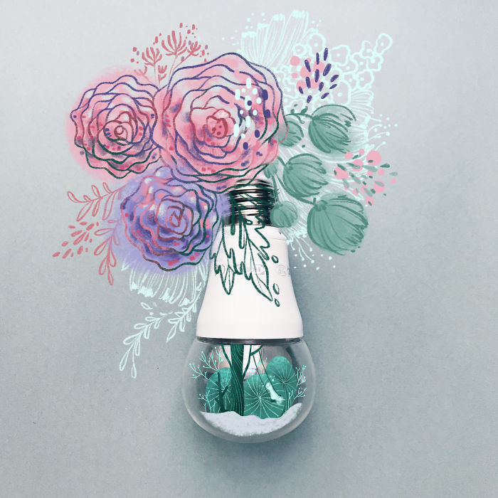 I Draw Around Random Objects I Find On My Work Desk To Create Surreal New Worlds