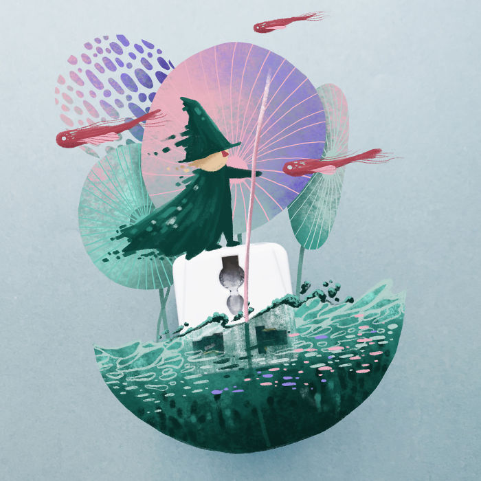 I Draw Around Random Objects I Find On My Work Desk To Create Surreal New Worlds I Draw Around Random Objects I Find On My Work Desk To Create Surreal New Worlds