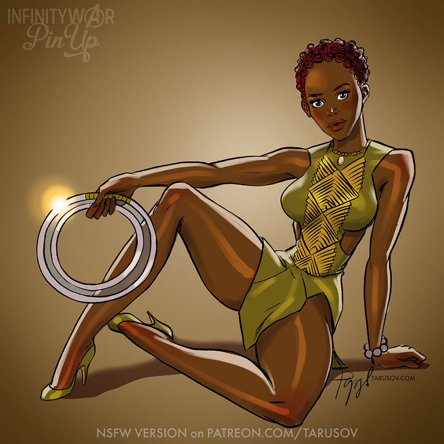 I Reimagined Infinity War Female Characters As Pin-Ups