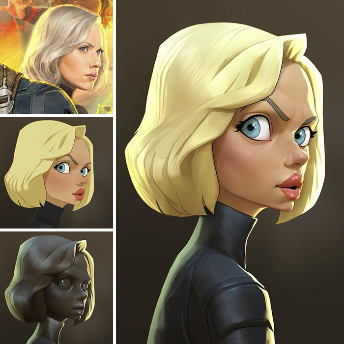 This Artist Turns Movie Characters Into Cartoons This Artist Turns Movie Characters Into Cartoons