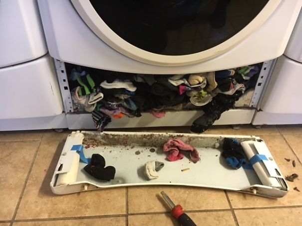 Turns Out Washing Machines Do Eat Socks, But There Were More Surprising Things That We Found… Turns Out Washing Machines Do Eat Socks, But There Were More Surprising Things That We Found…
