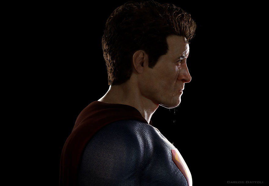 Artist Shows That Superheroes Also Have Their Days Of Sadness Artist Shows That Superheroes Also Have Their Days Of Sadness