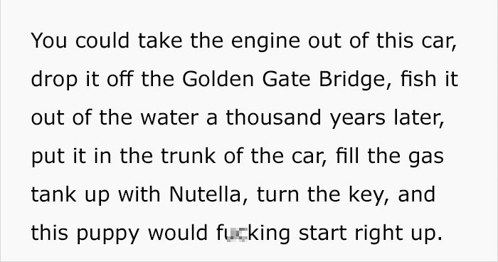 The Internet Is Dying From Laughter At The Way This Guy Is Trying To Sell His Old Car On Craigslist