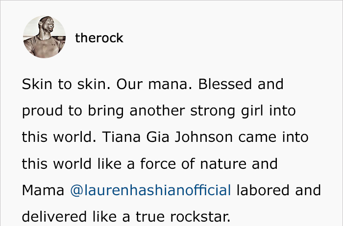 The Rock Welcomes A Baby Girl, And His Feminist Message Takes It To The Next Level The Rock Welcomes A Baby Girl, And His Feminist Message Takes It To The Next Level