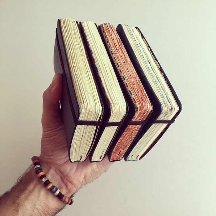 This Man Quit His Aeronautical Job To Travel The World And Here Is How His Notebooks Look Like This Man Quit His Aeronautical Job To Travel The World And Here Is How His Notebooks Look Like