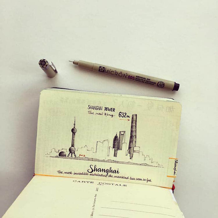 This Man Quit His Aeronautical Job To Travel The World And Here Is How His Notebooks Look Like This Man Quit His Aeronautical Job To Travel The World And Here Is How His Notebooks Look Like