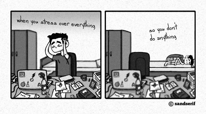45 Dark And Amusing Comics That I Made About My Life To Express Myself