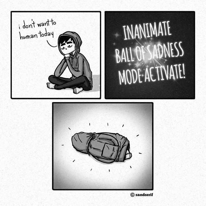 45 Dark And Amusing Comics That I Made About My Life To Express Myself