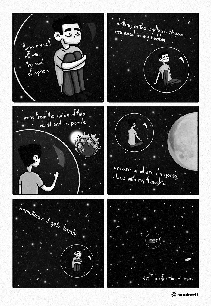 45 Dark And Amusing Comics That I Made About My Life To Express Myself