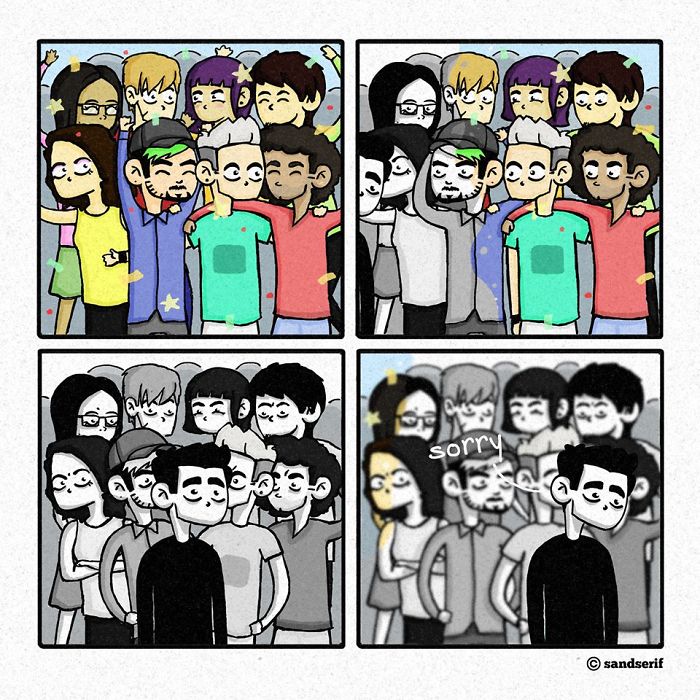 45 Dark And Amusing Comics That I Made About My Life To Express Myself