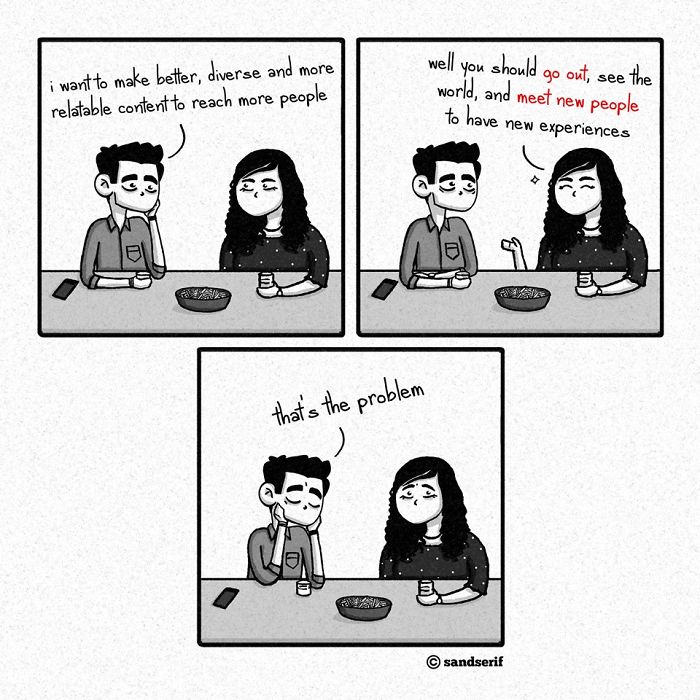 45 Dark And Amusing Comics That I Made About My Life To Express Myself