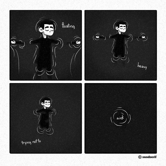 45 Dark And Amusing Comics That I Made About My Life To Express Myself