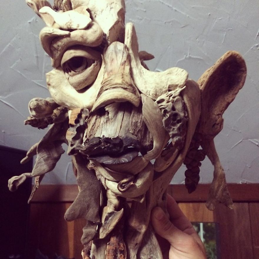 I Have Been Sculpting Faces And Bodies From Driftwood For Over 17 Years I Have Been Sculpting Faces And Bodies From Driftwood For Over 17 Years