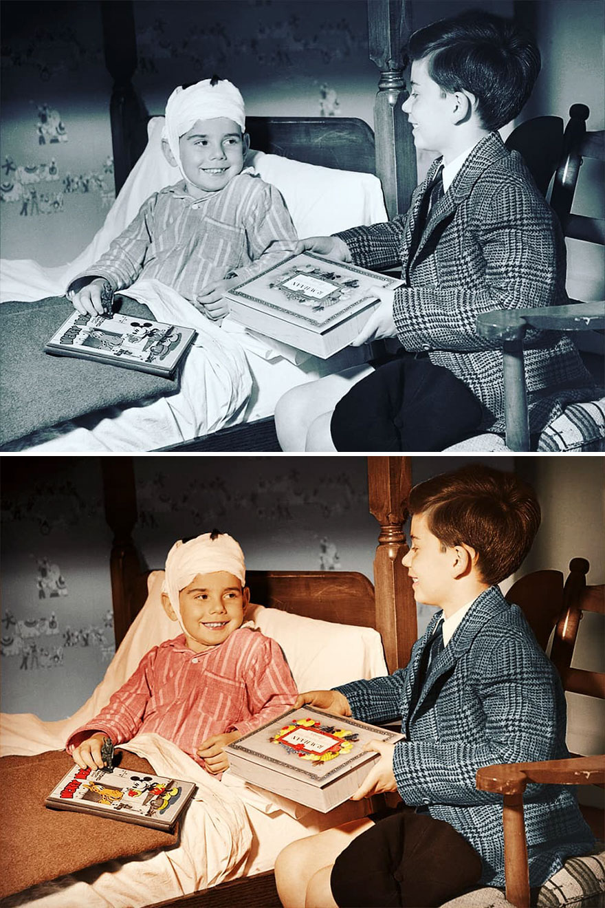 27 Old Photos Before And After I Colorized Them 27 Old Photos Before And After I Colorized Them