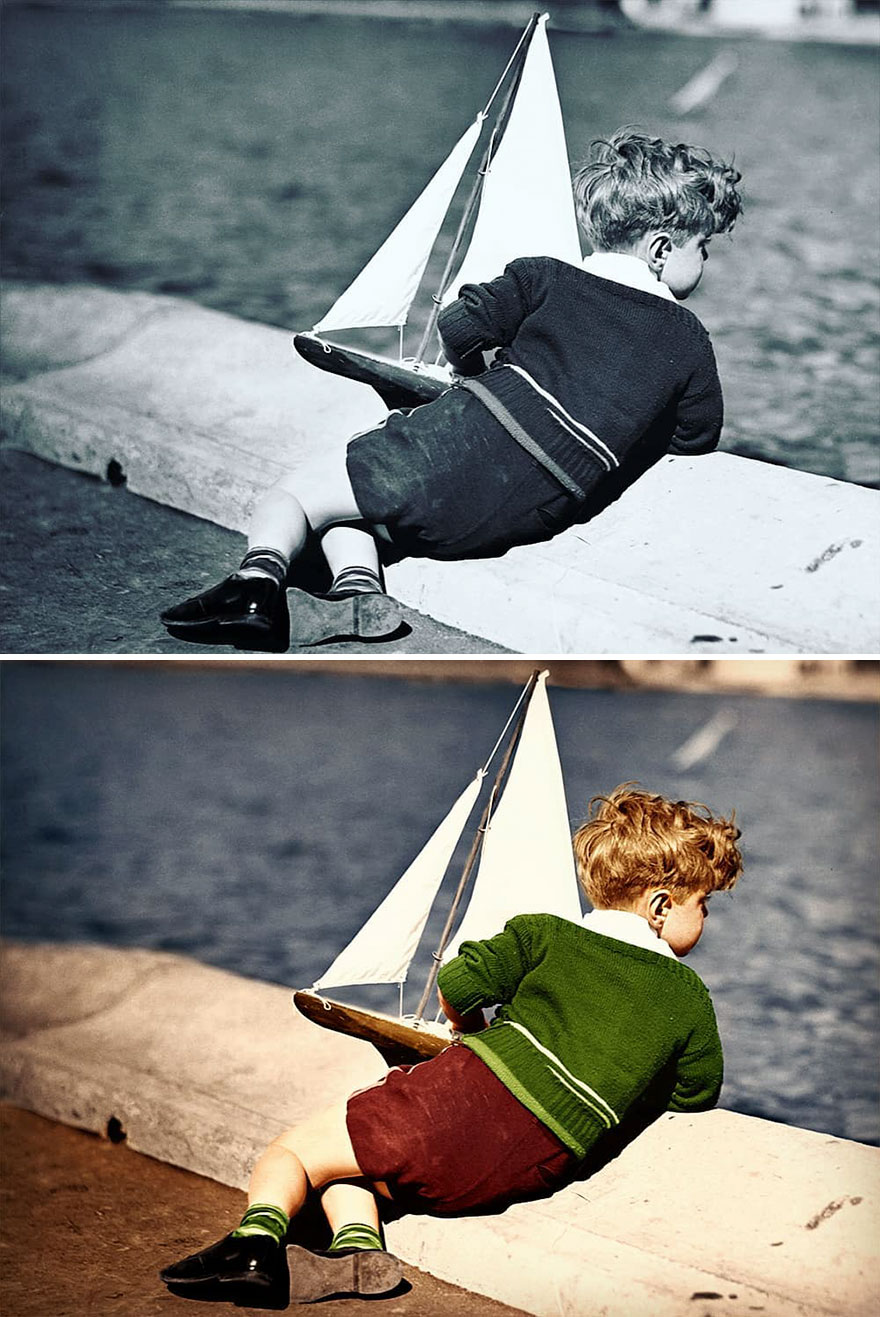 27 Old Photos Before And After I Colorized Them 27 Old Photos Before And After I Colorized Them