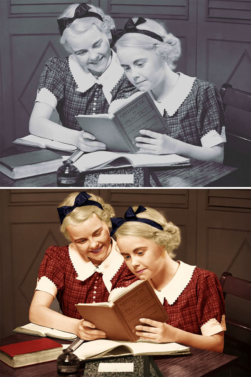 27 Old Photos Before And After I Colorized Them 27 Old Photos Before And After I Colorized Them