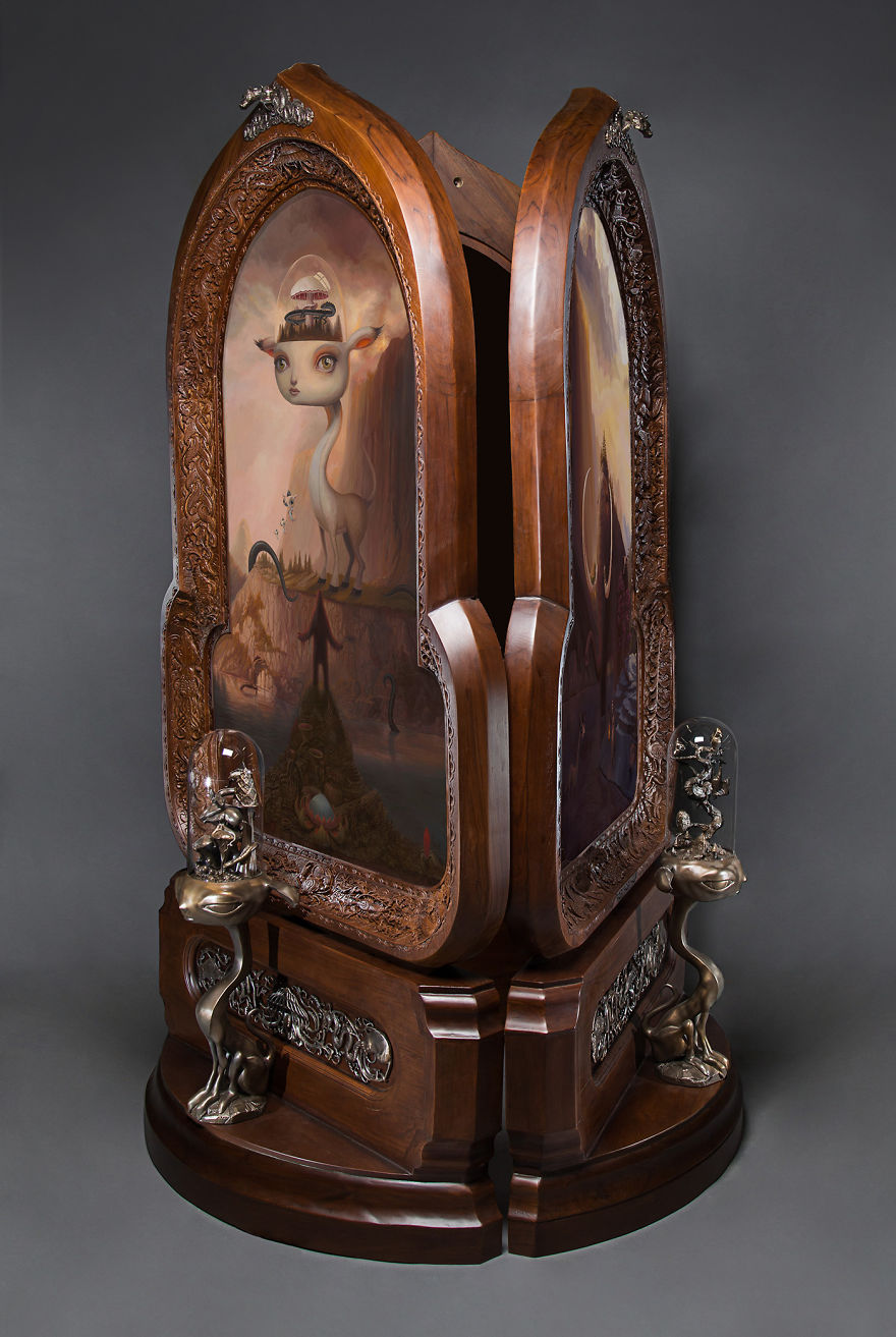 Finally, After 3 Years, I’ve Finished My 7.5-Foot Tall Triptych “The Sanctuary” Finally, After 3 Years, I’ve Finished My 7.5-Foot Tall Triptych “The Sanctuary”