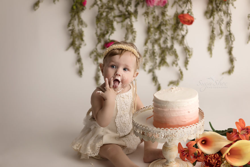 Boho Flower Cake Smash Session By Sugashoc Photography Boho Flower Cake Smash Session By Sugashoc Photography