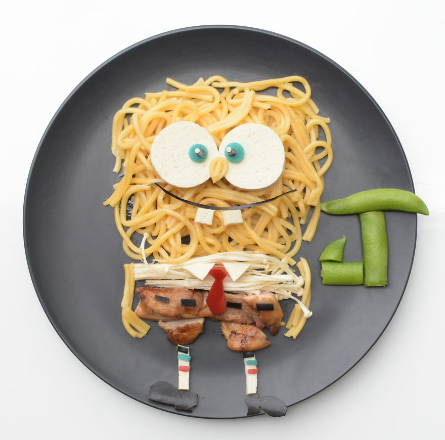I Turn Healthy Meals Into Cartoon Characters So My Son Would Eat Them
