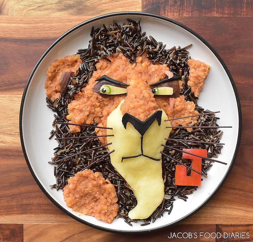 I Turn Healthy Meals Into Cartoon Characters So My Son Would Eat Them