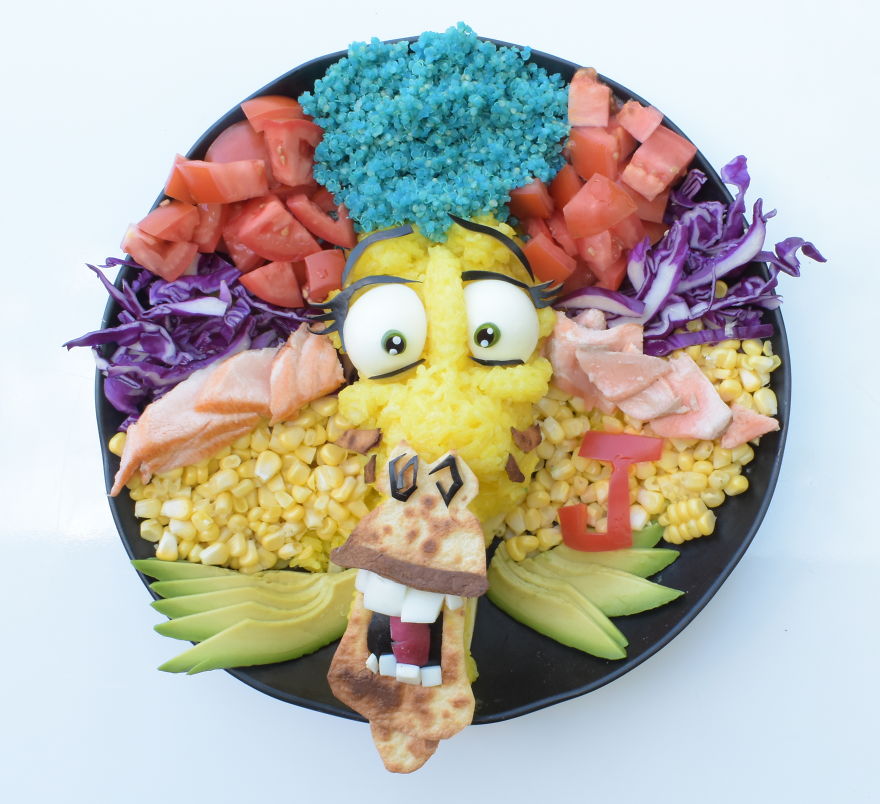 I Turn Healthy Meals Into Cartoon Characters So My Son Would Eat Them