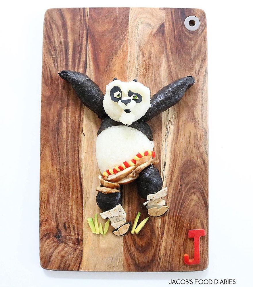 I Turn Healthy Meals Into Cartoon Characters So My Son Would Eat Them