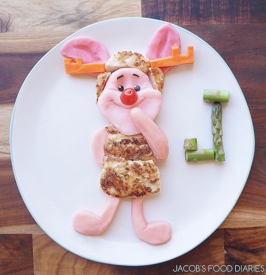 I Turn Healthy Meals Into Cartoon Characters So My Son Would Eat Them
