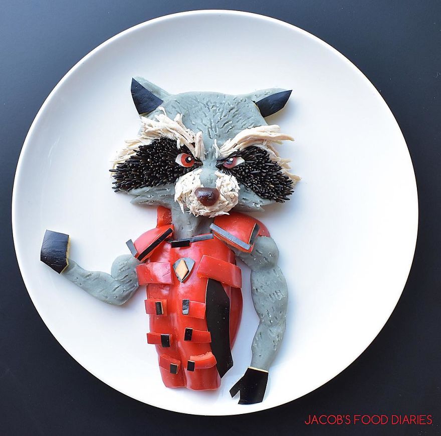 I Turn Healthy Meals Into Cartoon Characters So My Son Would Eat Them