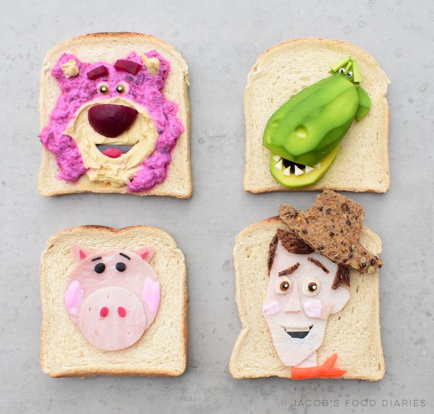 I Turn Healthy Meals Into Cartoon Characters So My Son Would Eat Them