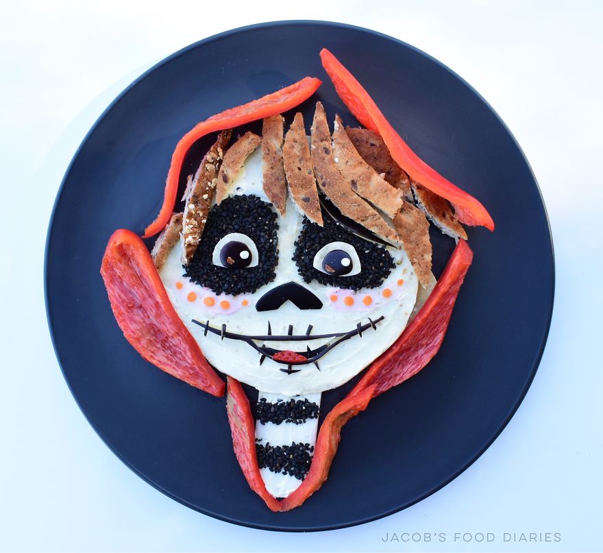 I Turn Healthy Meals Into Cartoon Characters So My Son Would Eat Them