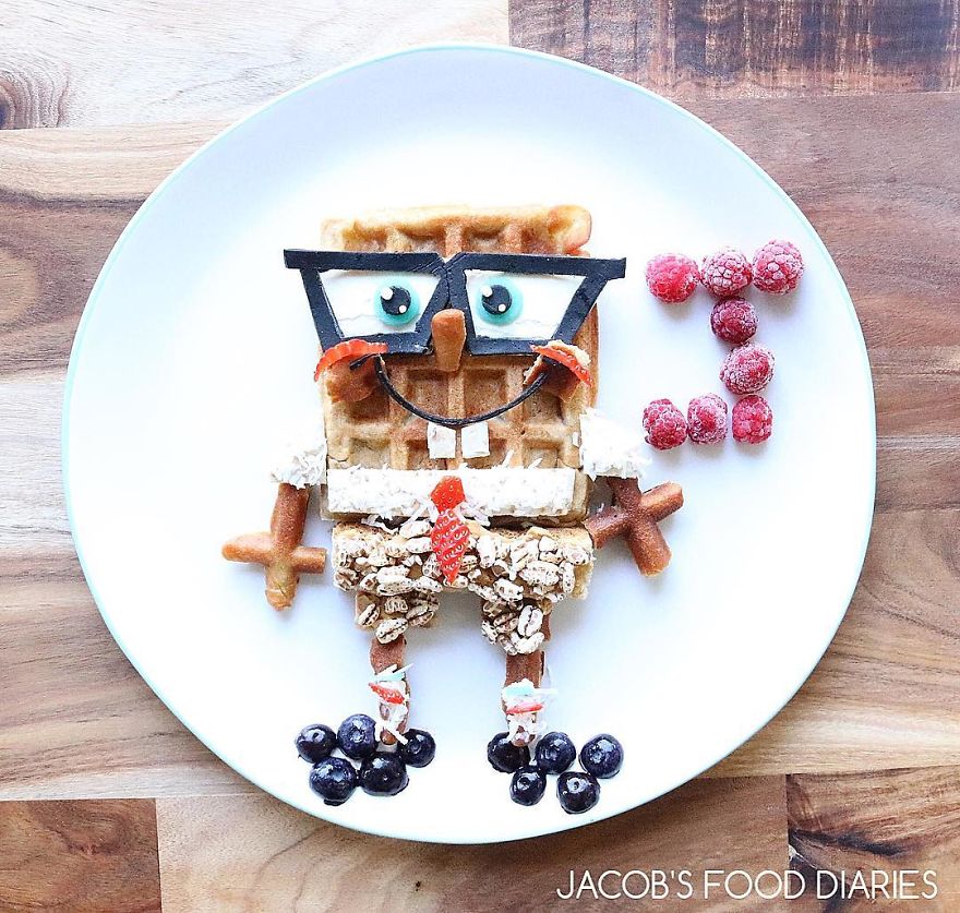 I Turn Healthy Meals Into Cartoon Characters So My Son Would Eat Them