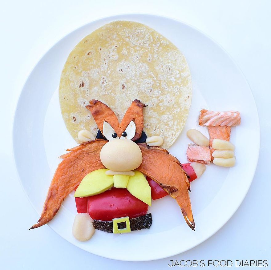 I Turn Healthy Meals Into Cartoon Characters So My Son Would Eat Them