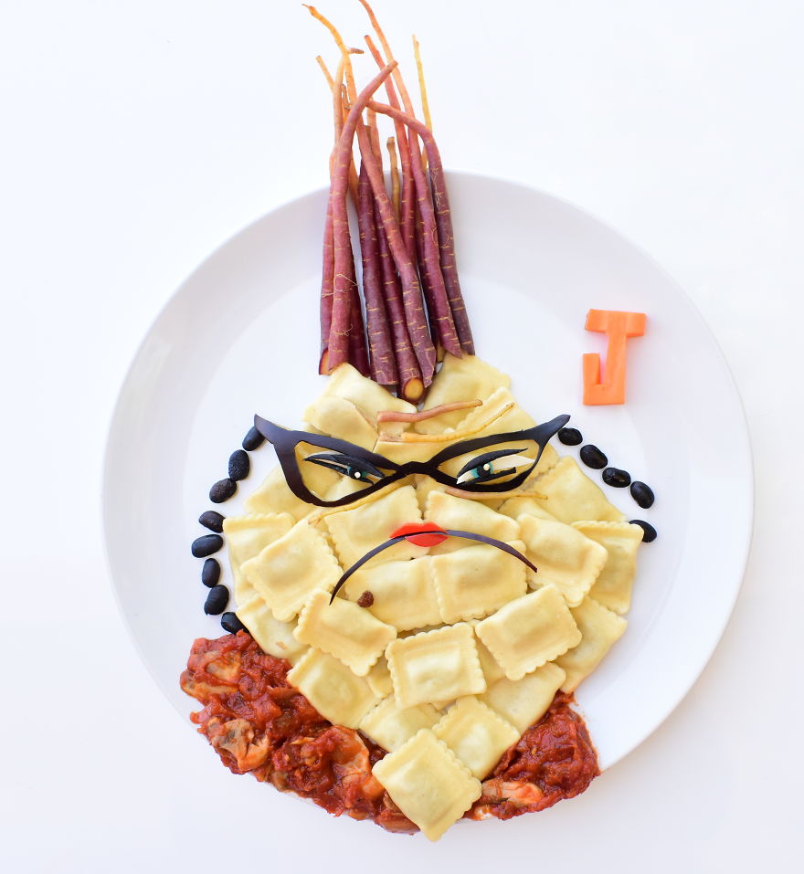 I Turn Healthy Meals Into Cartoon Characters So My Son Would Eat Them