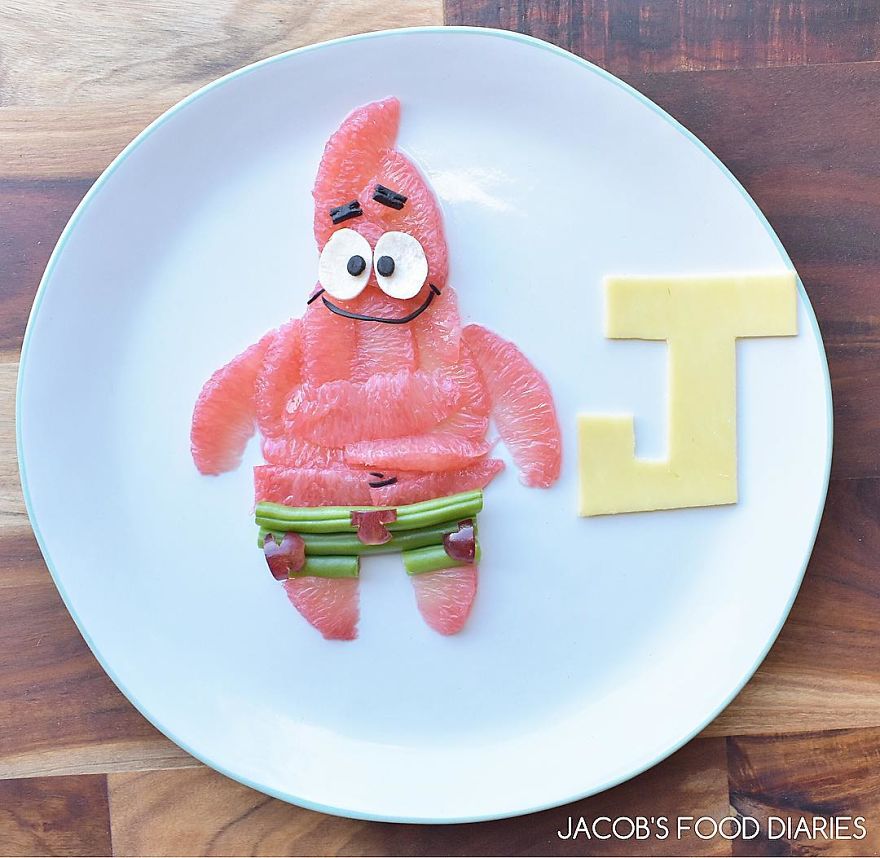 I Turn Healthy Meals Into Cartoon Characters So My Son Would Eat Them